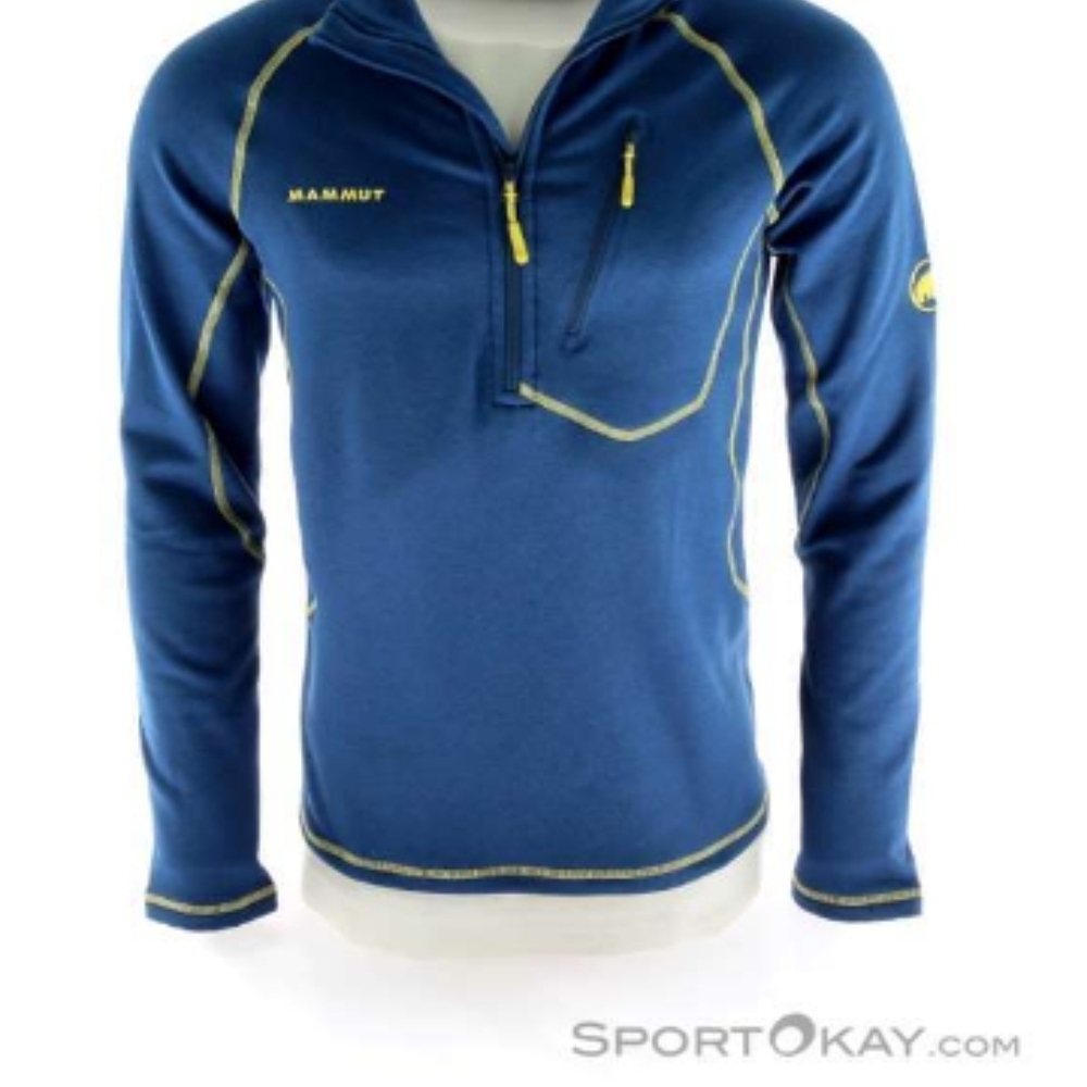 Mammut Blue Pullover with Yellow Accents
